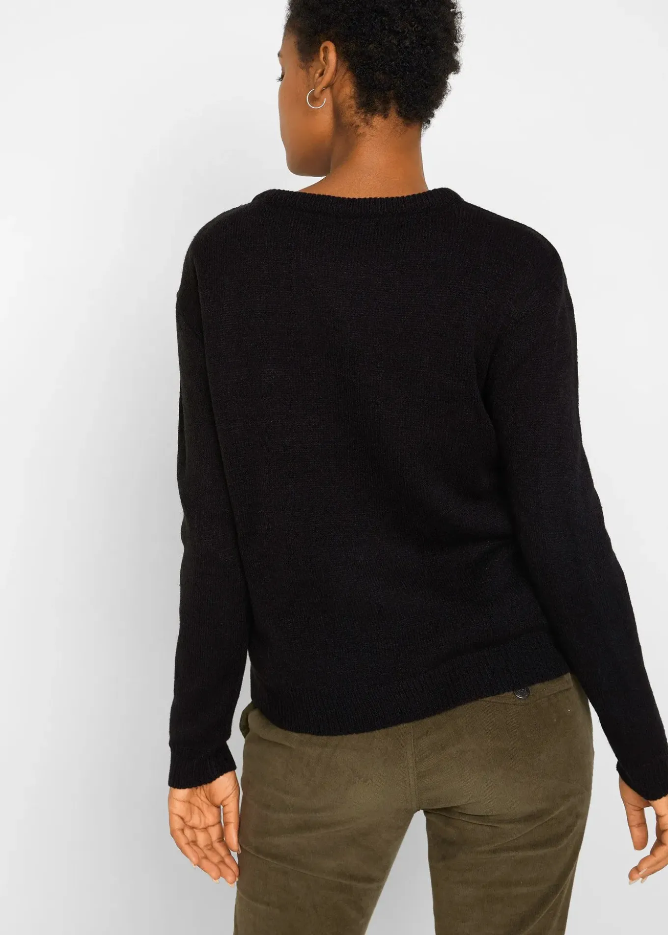 Pull col rond en maille