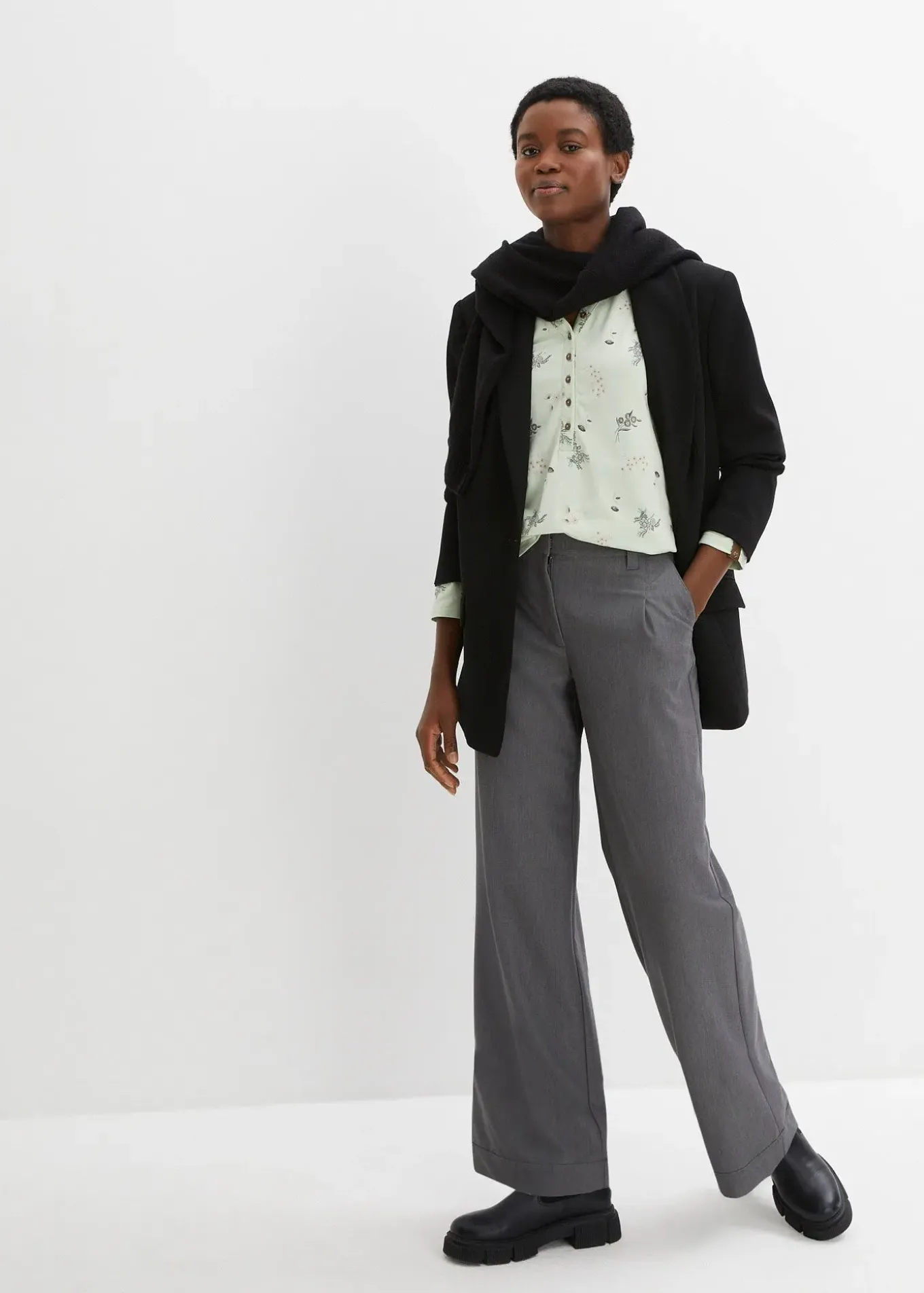 Pull col rond en maille