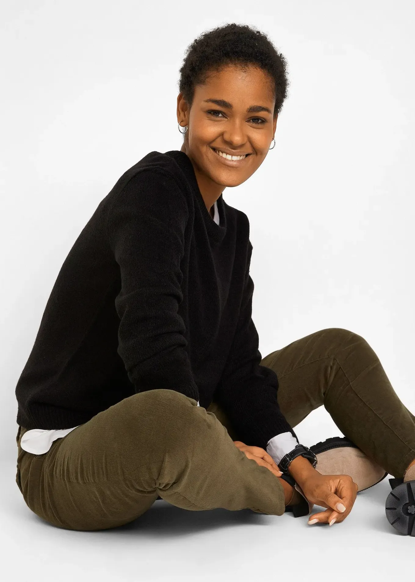 Pull col rond en maille