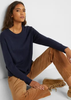 Pull col rond en maille