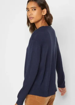 Pull col rond en maille