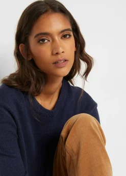 Pull col rond en maille