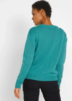 Pull col rond en maille