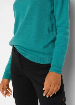 Pull col rond en maille