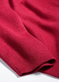 Pull col rond en maille milano côtelée