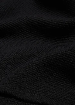 Pull col rond en maille milano côtelée