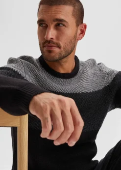 Pull col rond style color block