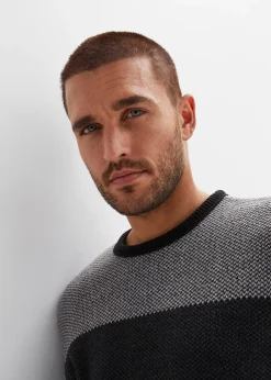 Pull col rond style color block