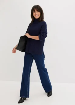 Pull col roulé 100% coton