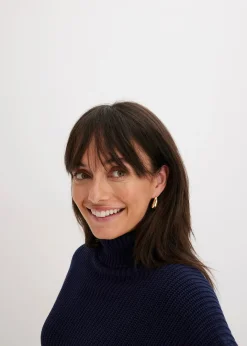 Pull col roulé 100% coton