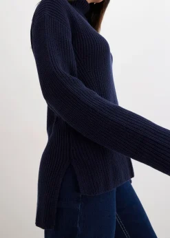 Pull col roulé 100% coton