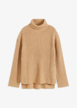 Pull col roulé 100% coton