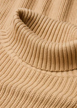 Pull col roulé 100% coton