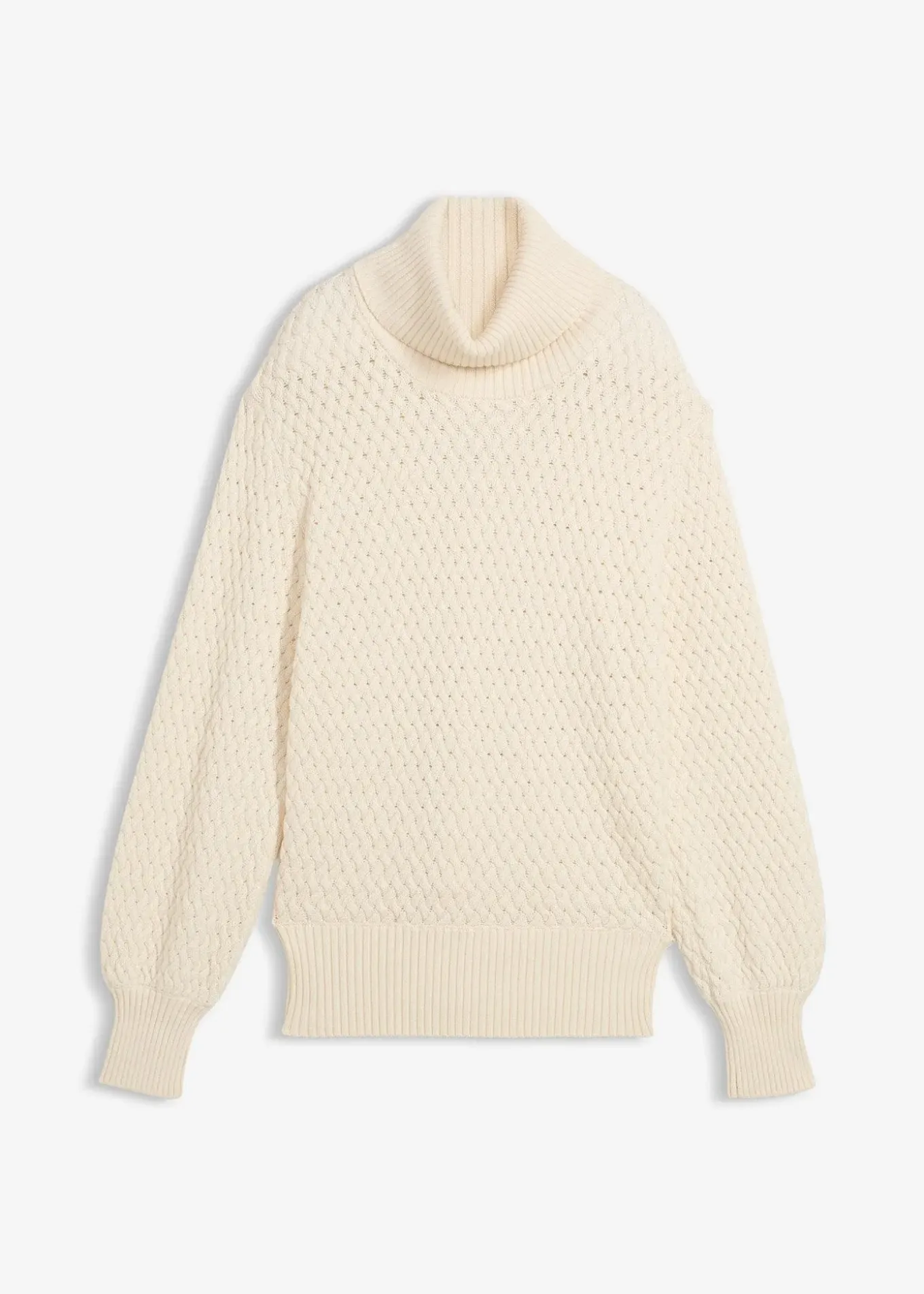 Pull col roulé avec laine mérinos