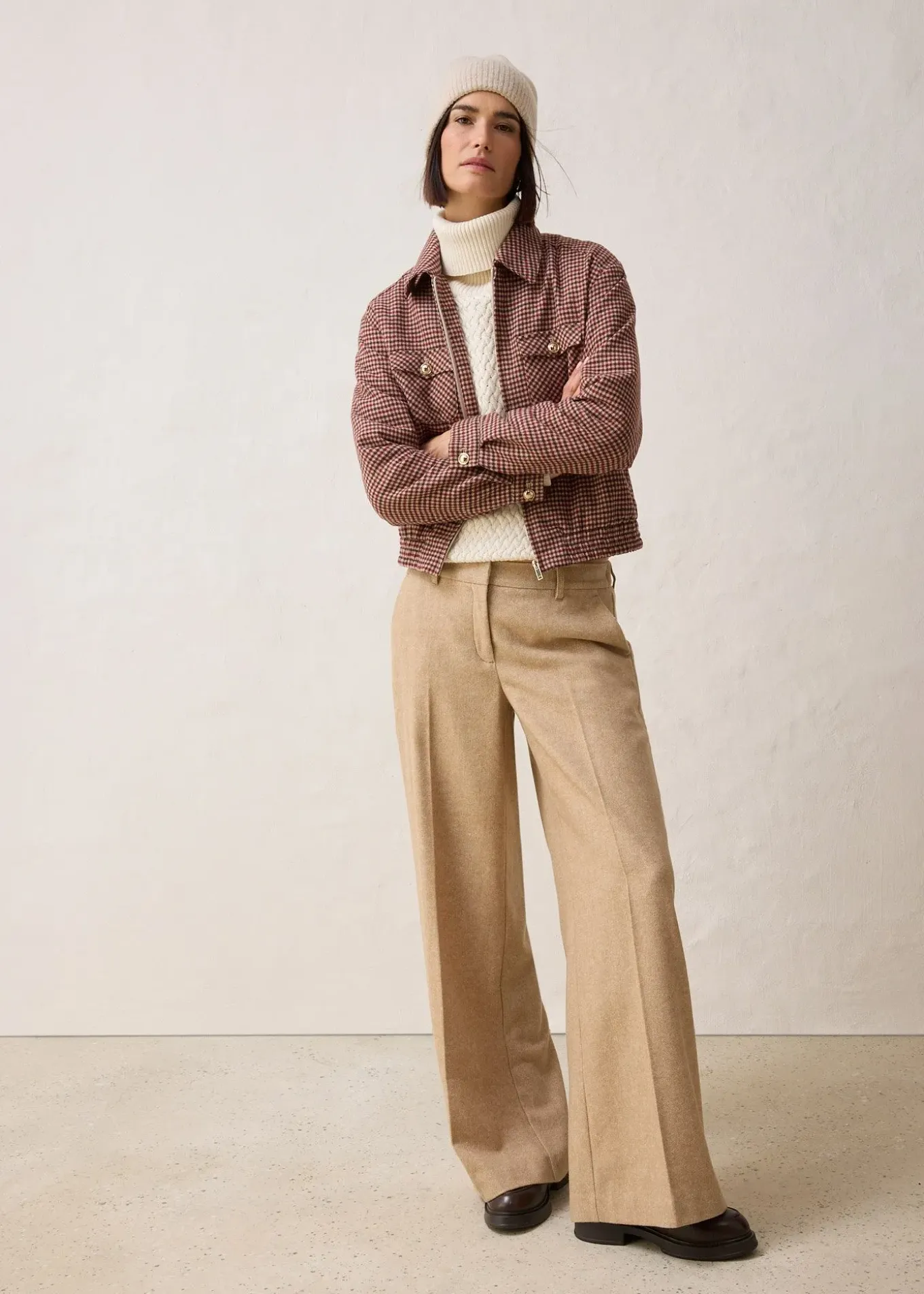 Pull col roulé avec laine mérinos