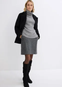 Pull col roulé avec strass