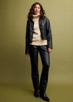 Pull col roulé avec strass