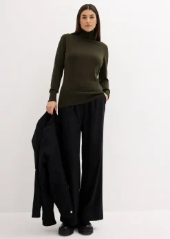 Pull col roulé basique