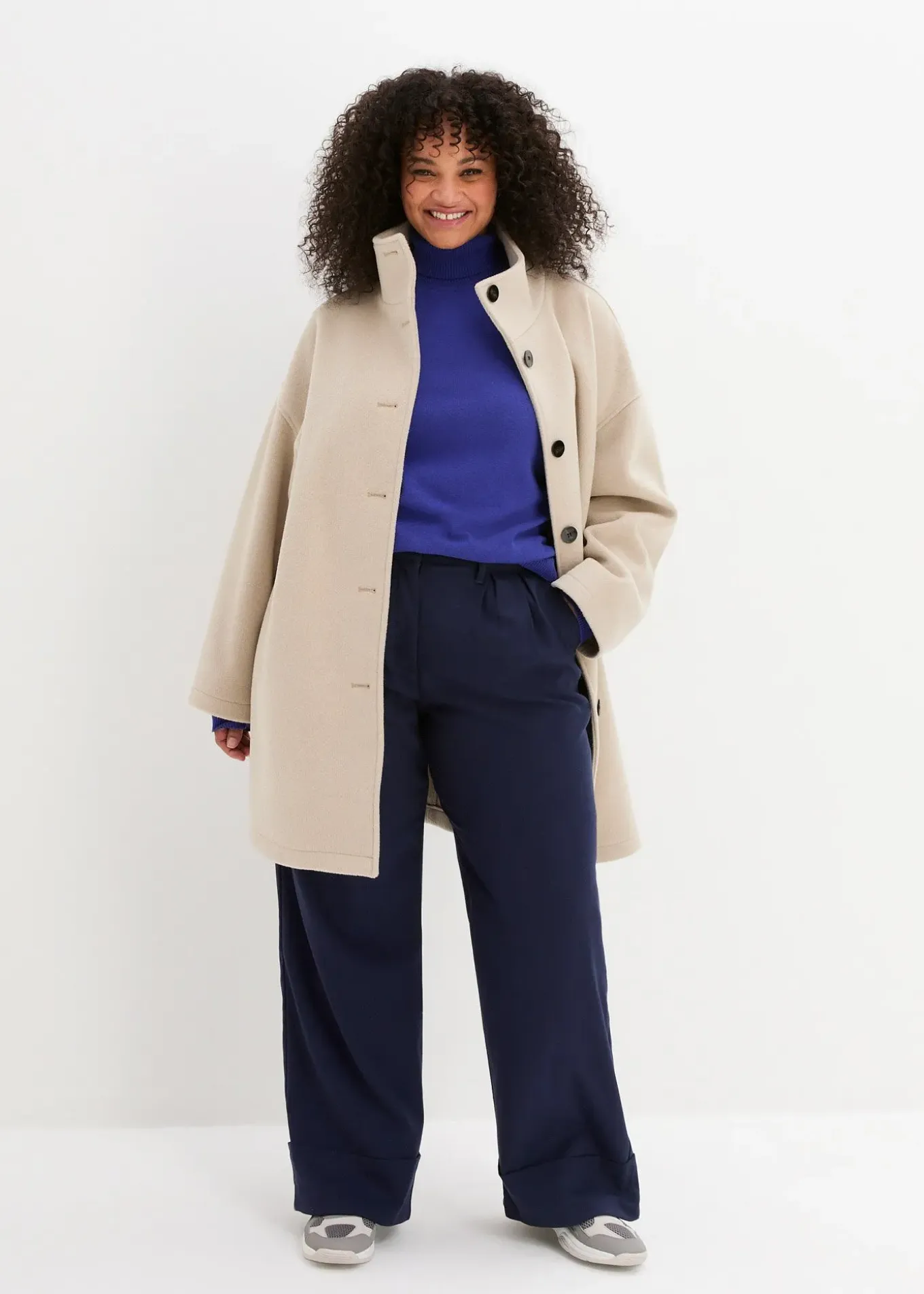 Pull col roulé basique