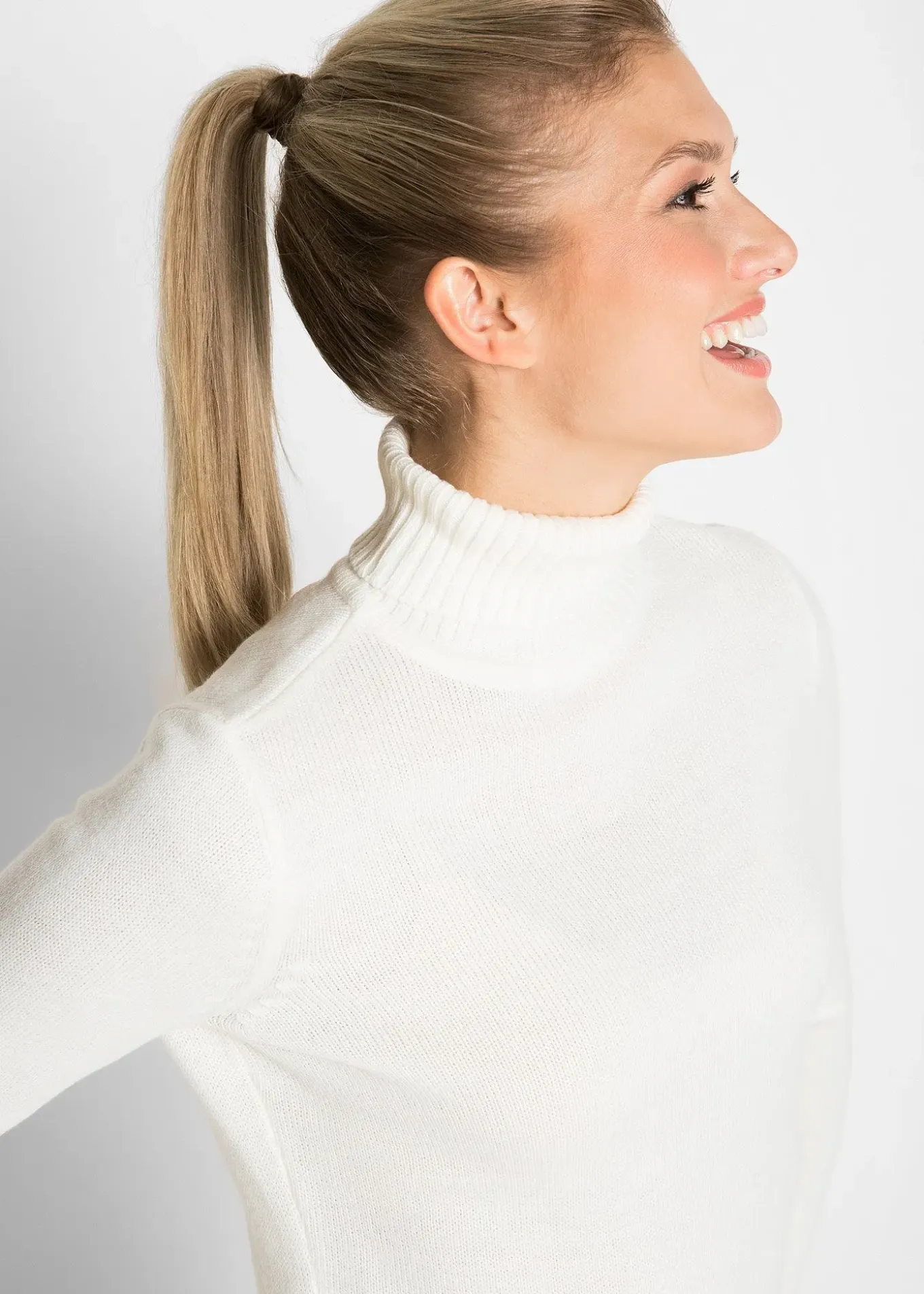 Pull col roulé basique