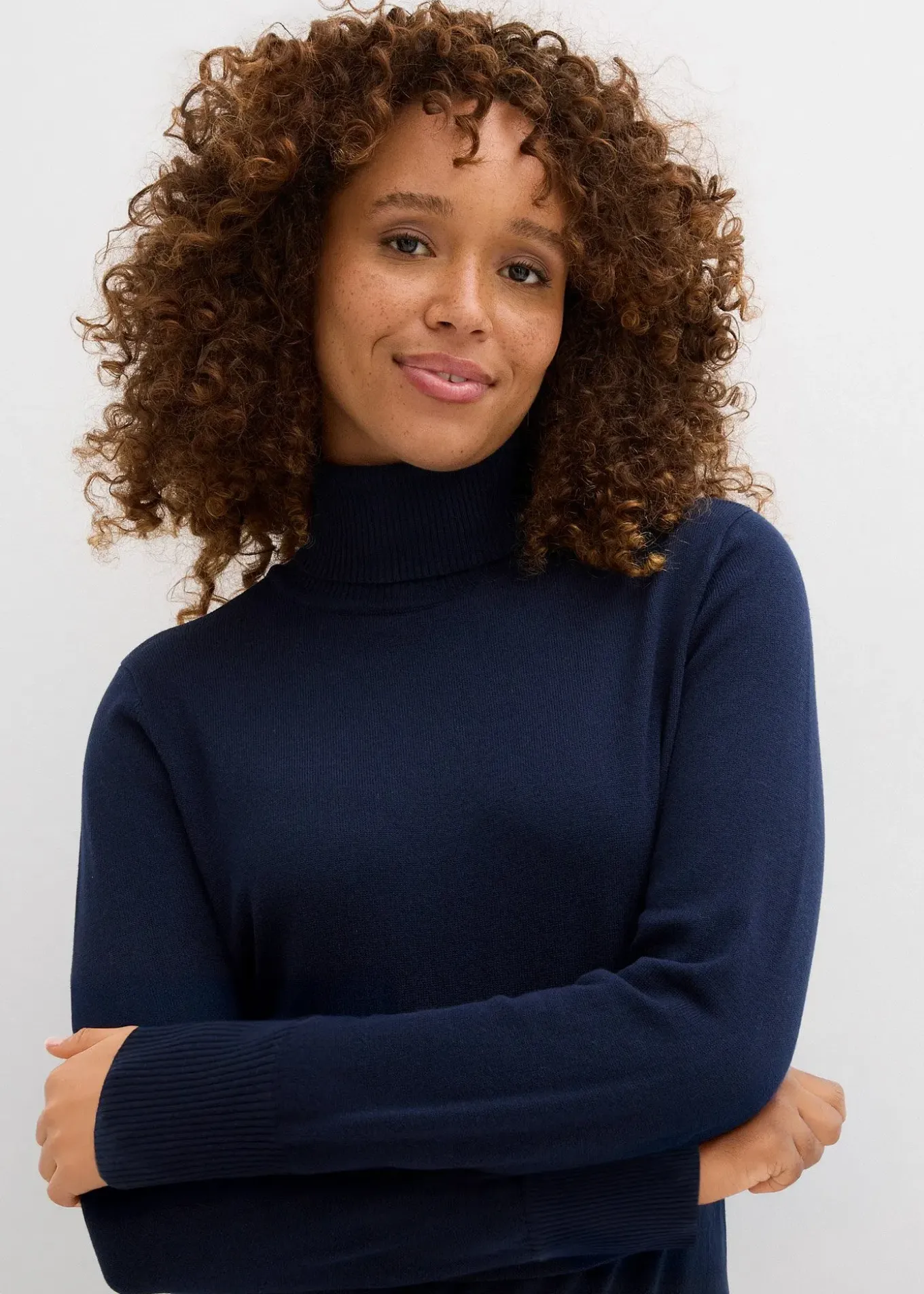 Pull col roulé basique