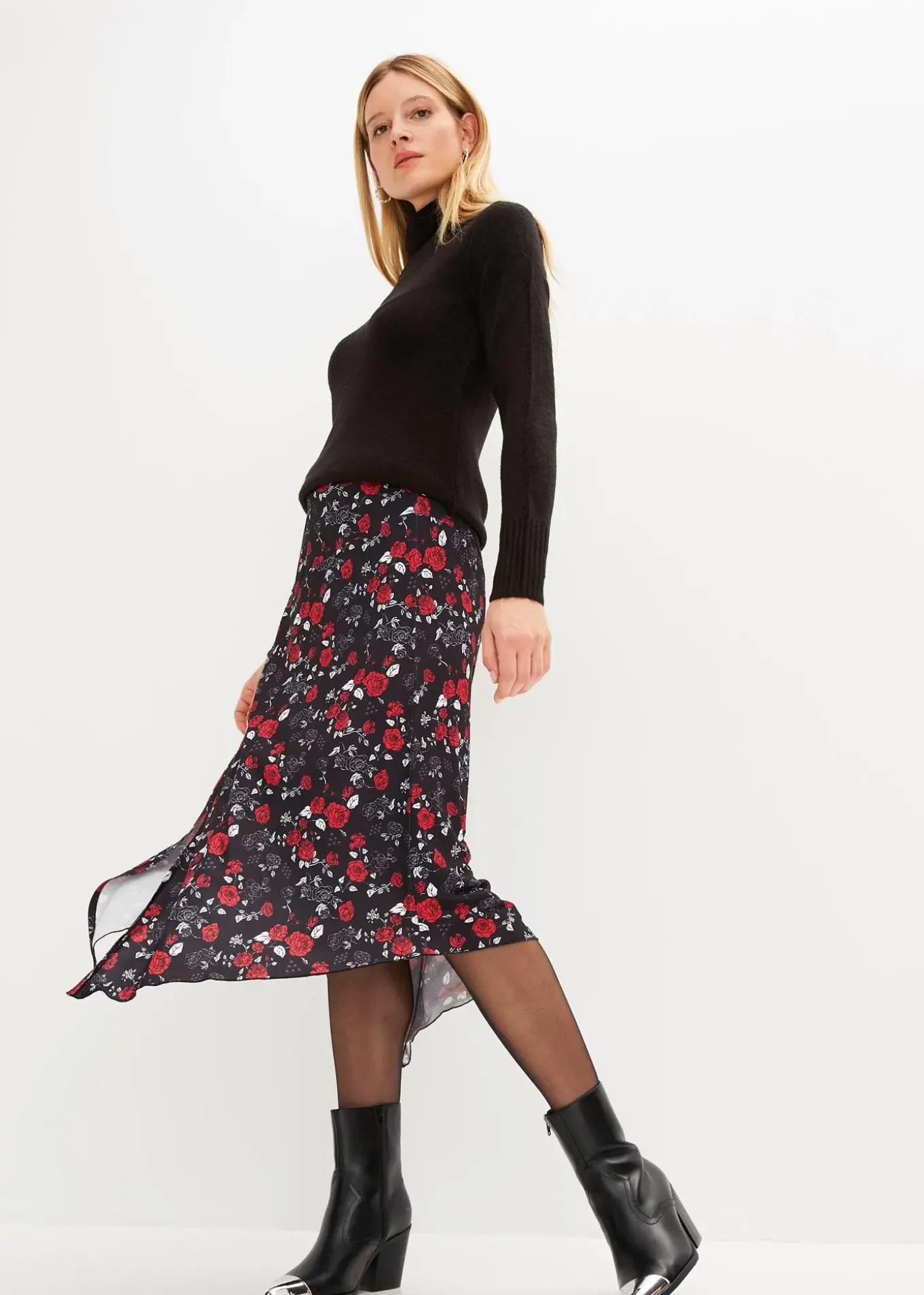 Pull col roulé basique