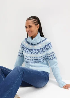 Pull col roulé norvégien