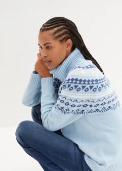 Pull col roulé norvégien