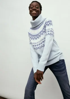 Pull col roulé norvégien