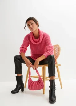 Pull col roulé oversize