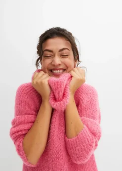 Pull col roulé oversize