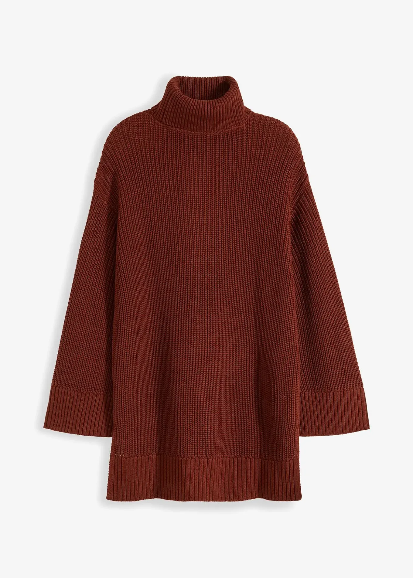 Pull col roulé oversize en coton mélangé