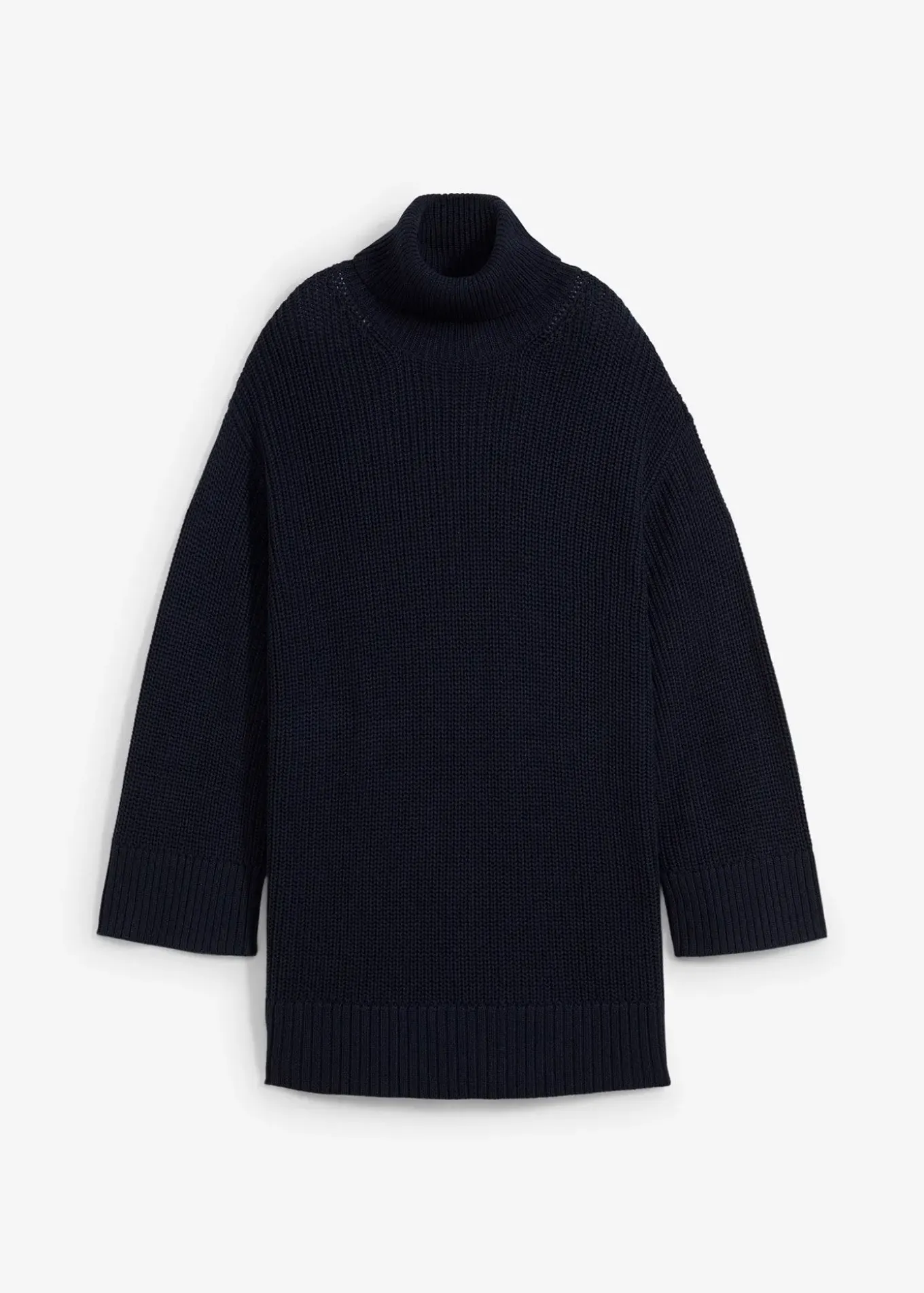 Pull col roulé oversize en coton mélangé