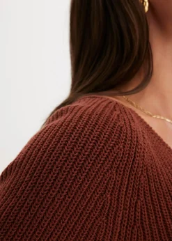 Pull côtelé 100% coton