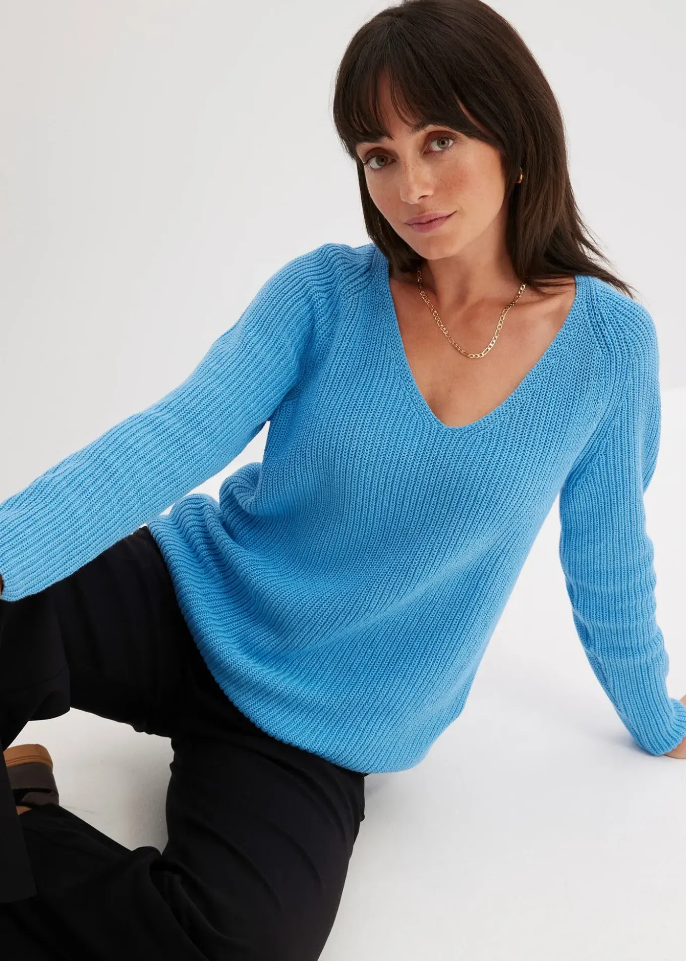 Pull côtelé 100% coton