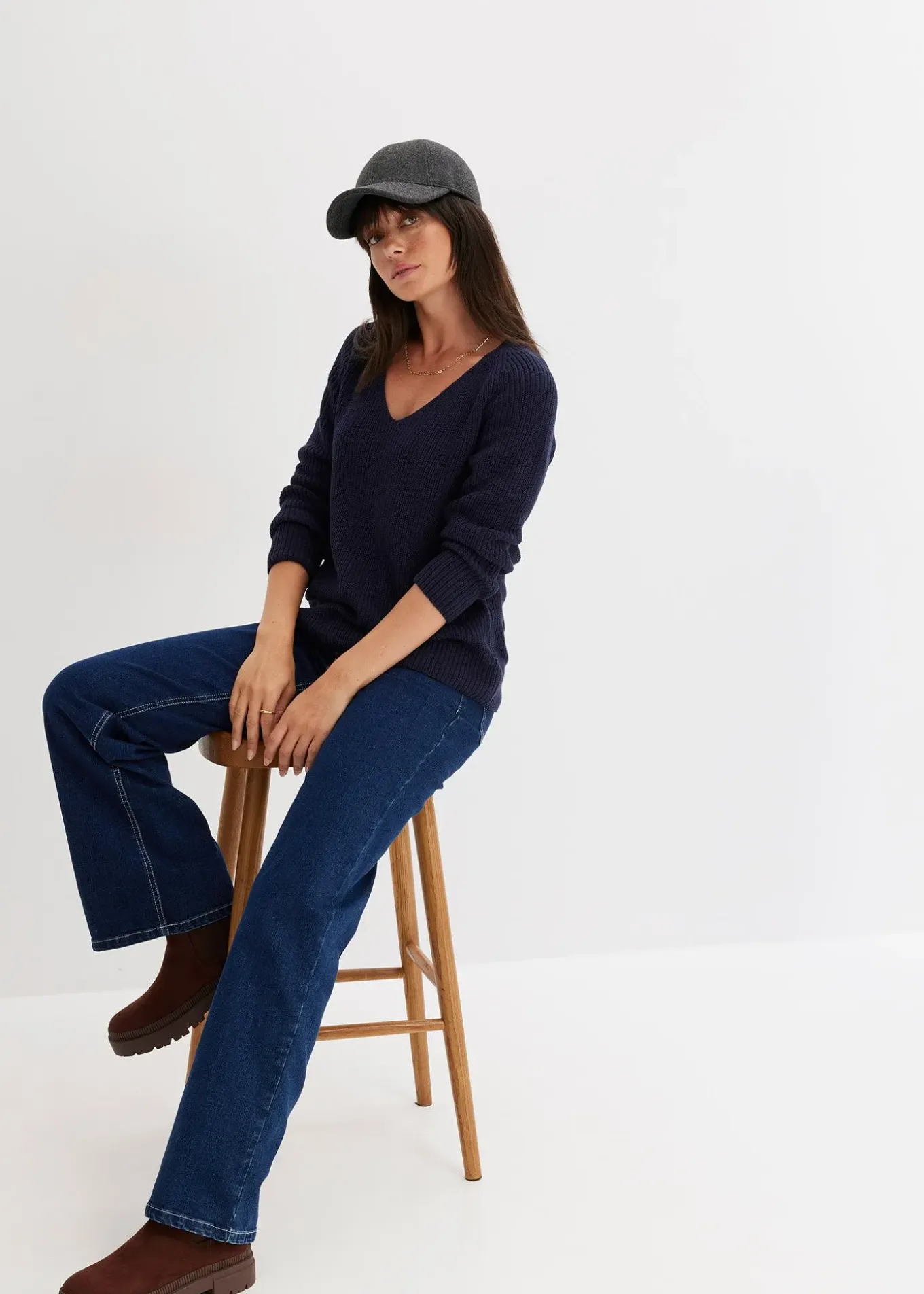 Pull côtelé 100% coton