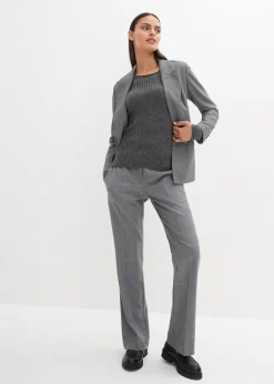 Pull côtelé en laine mérinos