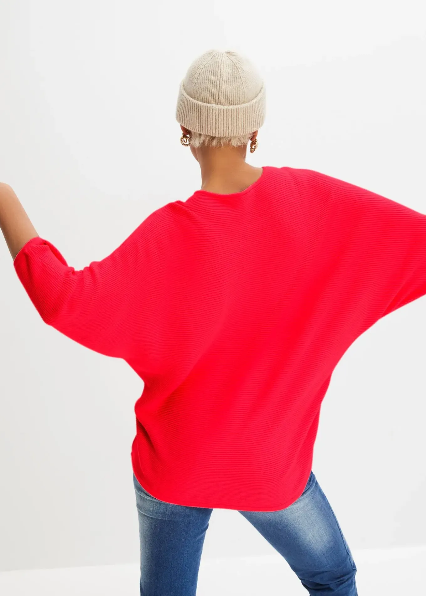 Pull côtelé oversize