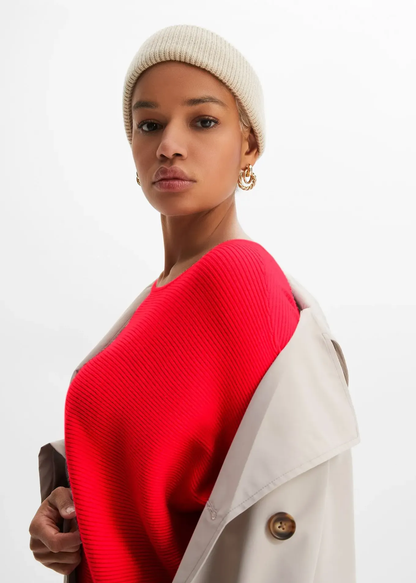 Pull côtelé oversize