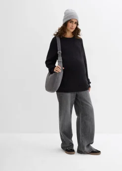 Pull de grossesse avec ouvertures discrètes pour l’allaitement