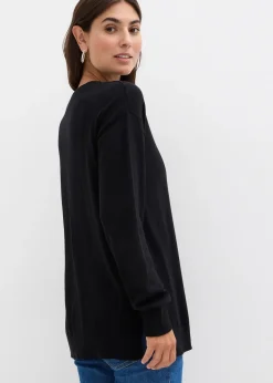 Pull de grossesse doux avec fentes pour l’allaitement