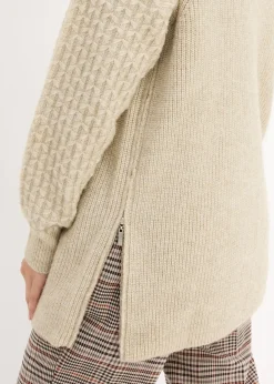 Pull de grossesse et d'allaitement en maille chaude