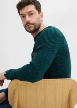 Pull doux à col rond