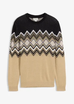 Pull doux à motif norvégien