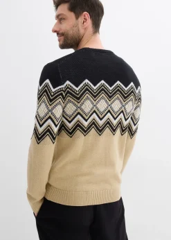 Pull doux à motif norvégien