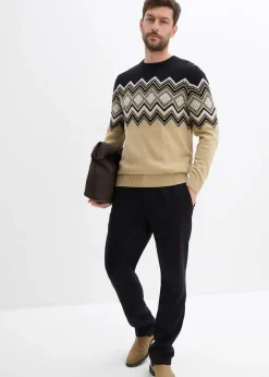 Pull doux à motif norvégien