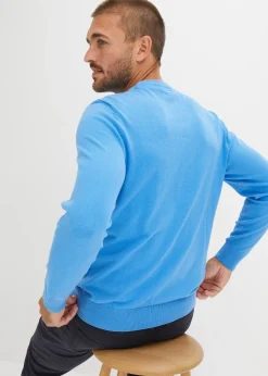 Pull doux en fine maille de coton majoritaire