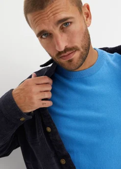 Pull doux en fine maille de coton majoritaire