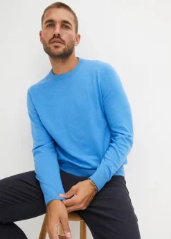 Pull doux en fine maille de coton majoritaire