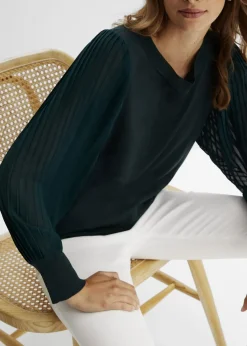 Pull doux en fine maille, viscose majoritaire